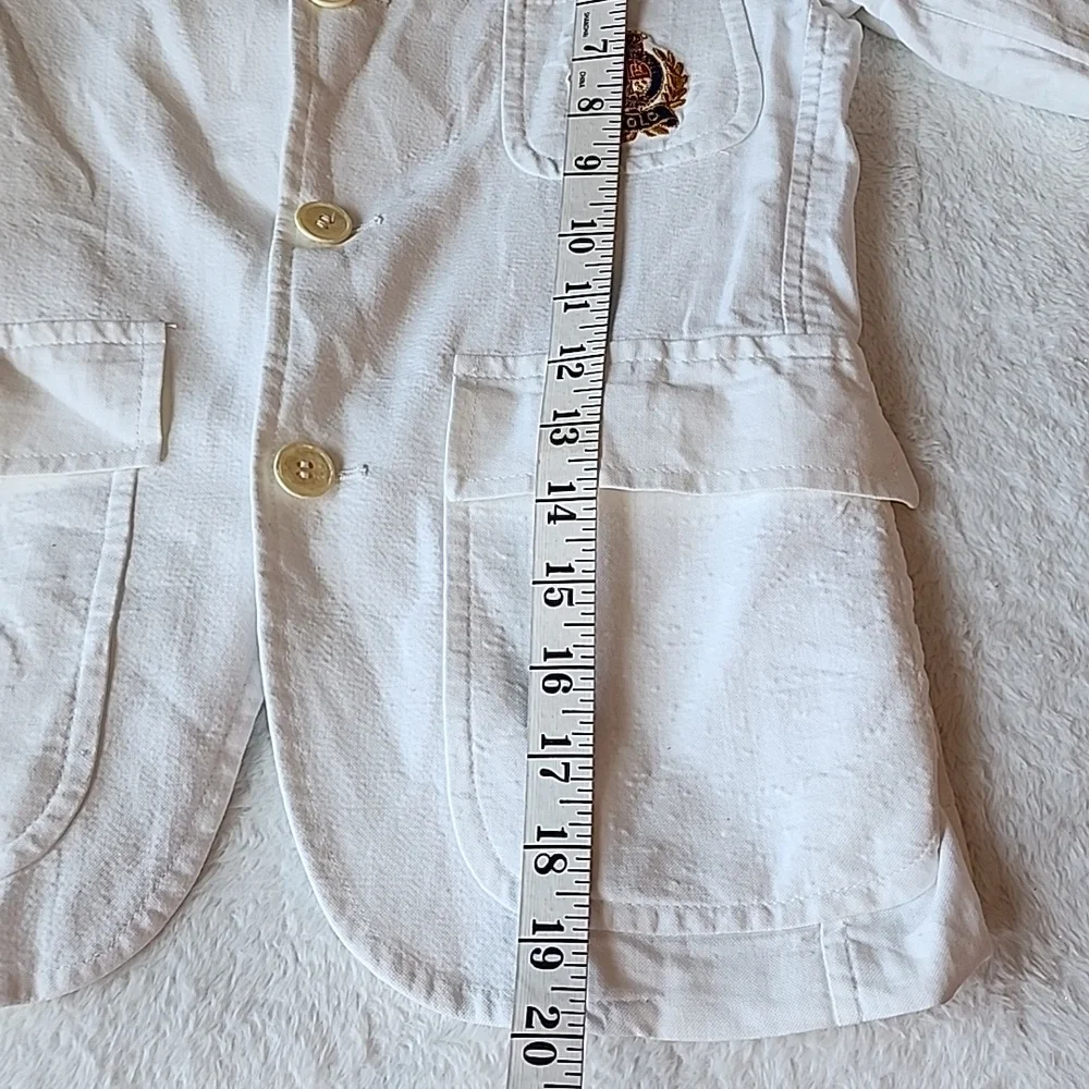 Ralph Lauren Boys White Blazer with Front Logo